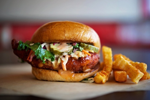 The eatery specializes in Nashville-style hot chicken dishes that are cooked to order. (Courtesy Urban Bird Hot Chicken)