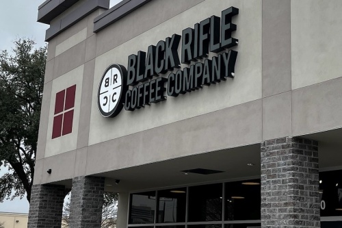 Black Rifle Coffee Co. is opening a new location at 12020 FM 1960 in September. (Erick Pirayesh/Community Impact Newspaper)