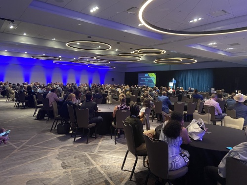The Chamber of Austin Regional Mobility Summit took place Aug. 17 at the Austin Marriott Downtown. (Christopher Green/Community Impact Newspaper)