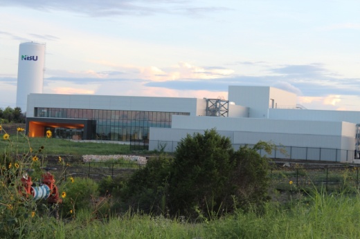 an outside view of the new Continental plant. 
