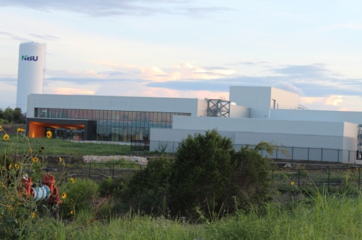 an outside view of the new Continental plant.
