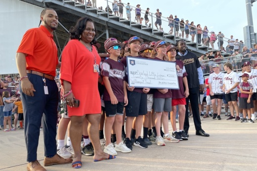 The Houston Astros Foundation donated $20,000 to the Pearland Little League team to cover travel, lodging and other expenses. (Andy Yanez/Community Impact Newspaper) 