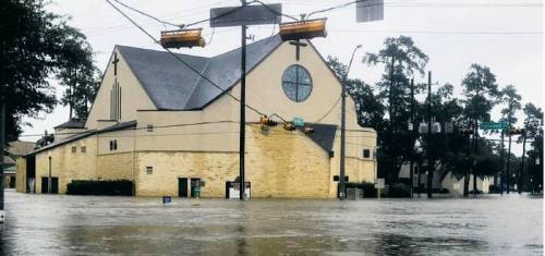 The Centrum was among the more than 150,000 structures that flooded in Harris County during Hurricane Harvey in August 2017. (Courtesy Cypress Creek Foundation for the Arts and Community Enrichment) 