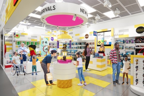 The Lego Store will be among the new retailers featured in the upcoming international terminal at George Bush Intercontinental Airport in Houston. (Courtesy Houston Airports)