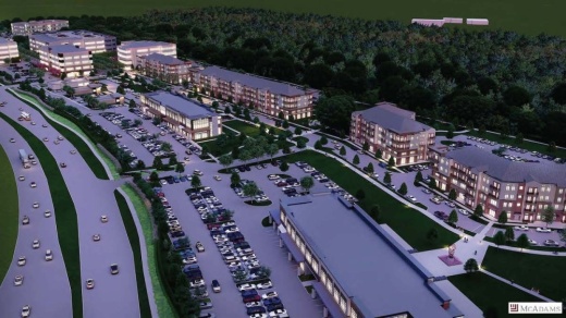 Mixed-use development rendering