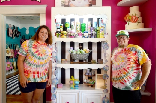 Tara Smith and John Larkin are the lather gurus behind GTX Soapshop. (Hunter Terrell/Community Impact Newspaper)