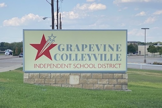 Grapevine-Colleyville ISD road sign