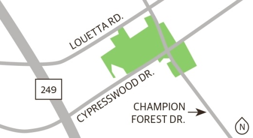 Located near the intersection of Cypresswood and Champion Forest drives, Champion Forest comprises 1,469 single-family homes and is zoned to Klein ISD. (Ronald Winters/Community Impact Newspaper)