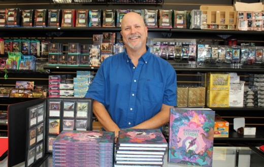 owner Brennan Enos in store