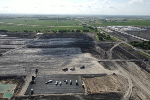Aerial photo of the future Samsung site in Taylor