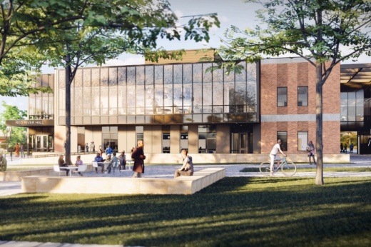 Red River Hall is being built at the Dallas College Richland Campus in Lake Highlands. (Rendering courtesy Dallas College)