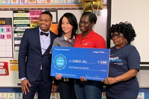Spring ISD teacher Shanekia Hall was named the 2022 Teacher of the Year by Teachers of Tomorrow after being selected out of 198 nominees. (Courtesy Teachers of Tomorrow)