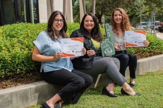 The League City Convention & Visitors Bureau, which promotes tourism in the city, was awarded four Destination Excellence Awards at the annual Texas Association of Convention and Visitors Bureau conference on Sept. 29. (Courtesy city of League City)
