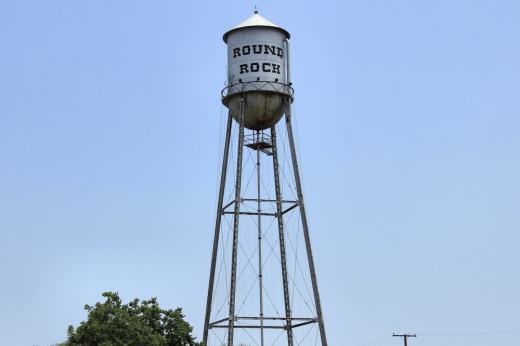 Photo of the Round Rock water tower