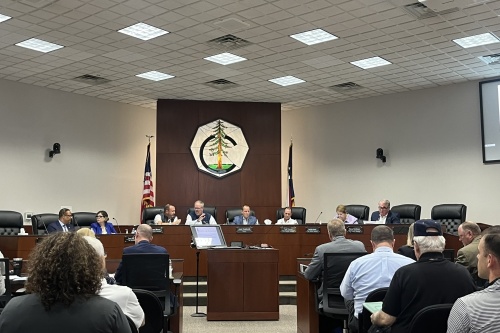 Conroe adopts the new budget for FY 2022-23 on Sept. 8. (Peyton MacKenzie/Community Impact Newspaper)