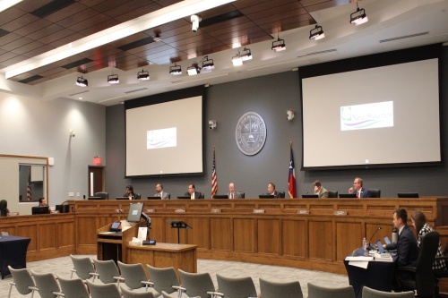 the dais of the new braunfels city council