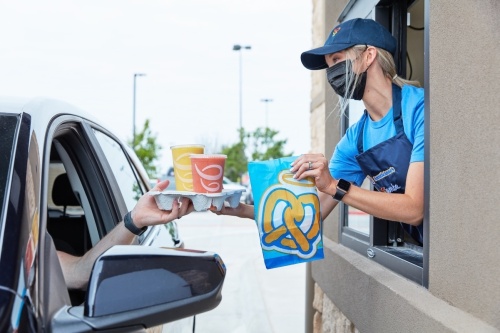 A dual-brand location of Auntie Anne’s and Jamba is readying to open in McKinney. (Courtesy Focus Brands)