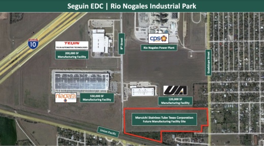 The 125,000-square-foot, state-of-the-art manufacturing facility will be built on a 33-acre development in Seguin. (Courtesy city of Seguin)