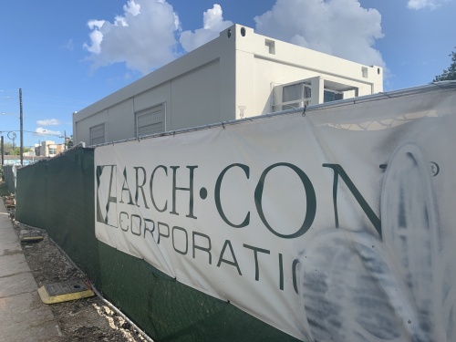 Construction crews with Arch-Con Corporation have begun work on a new multifamily project by developer Shelter Companies slated for 701 Richmond Ave., Houston. (Shawn Arrajj/Community Impact Newspaper)