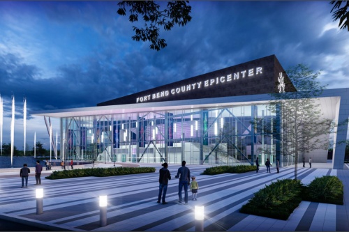 The 230,000-square-foot facility was designed for agriculture, sports, and local school district events, officials said. (Rendering courtesy Stonehenge Holdings LLC)