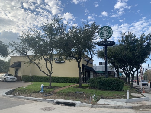 A Starbucks at Shepherd Drive and Harold Street in Upper Kirby has become the first to unionize in Houston. (Shawn Arrajj/Community Impact Newspaper)