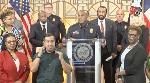 Leaders with the city of Houston, Harris County and the Houston Police Department announced plans for a second gun buyback event to take place Oct. 8, giving residents the chance to anonymously trade in guns they no longer want in exchange for gift cards. (Screenshot courtesy HTV)