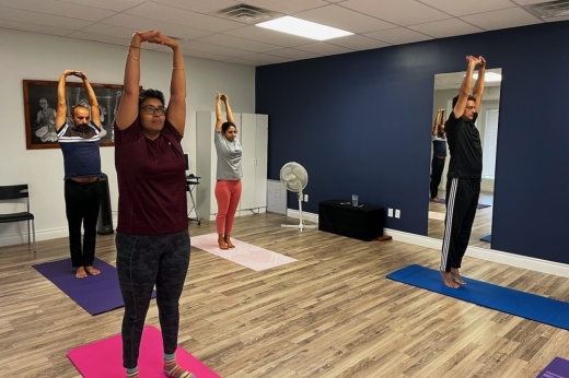 Vidhya Vasudevan opened Anantha Yoga Center to provide authentic yoga practice to children and adults in the community. (Courtesy Anantha Yoga Center)