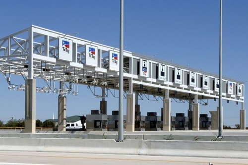 Toll lanes on a Texas highway