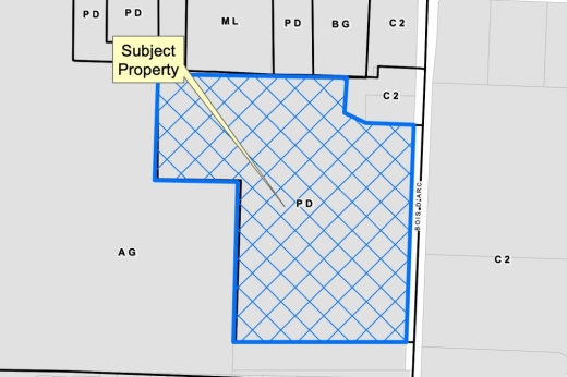 The 383-unit development is located on the west side of Bois D Arc Road, just south of US 380. (Courtesy City of McKinney)
