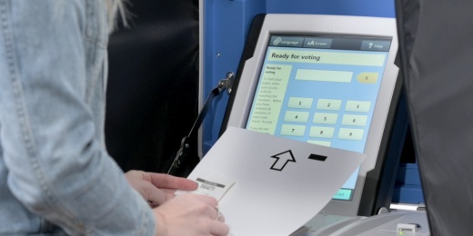 On Oct. 15, the public will be invited to learn about and try out the Hart InterCivic voting system in place for the Nov. 8 elections in Montgomery County. (Screenshot from Montgomery County Elections/Hart InterCivic)