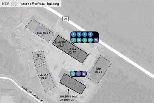 Once fully built out, Vista @ 29 will six separate buildings. (May by Alissa Foss/Community Impact)