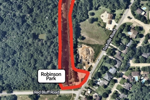 The trail and parking lot will be closed for about two to three weeks. (Courtesy city of Seabrook)