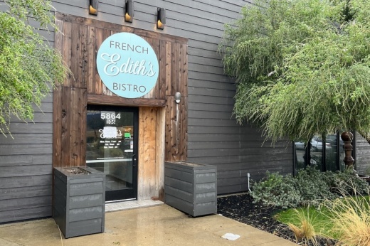 front door of restaurant