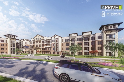 The independent senior living facility will offer a variety of customizable add-ons and amenities for tenants. (Rendering courtesy Integrated Real Estate Group)