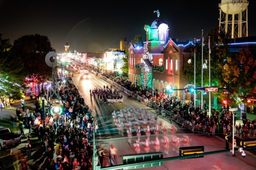 
The Grapevine Parade of Lights is hosted in conjunction with Grapevine-Colleyville ISD and the Grapevine Chamber of Commerce. (Courtesy Mike Reyher)