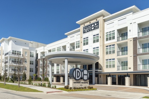 Domain Heights, a two-building mid-rise, is among the newly opened multifamily projects in the Heights area. (Courtesy Domain Heights)