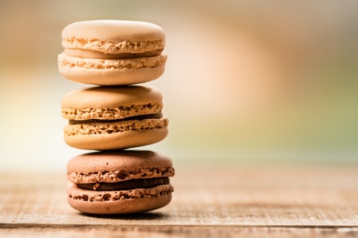 stack of macarons