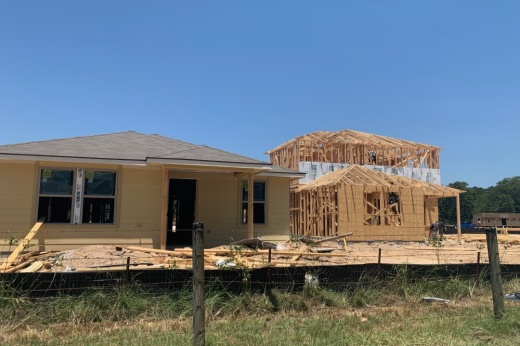 The Landing community is under construction with homes for sale in New Caney. (Emily Lincke/Community Impact)