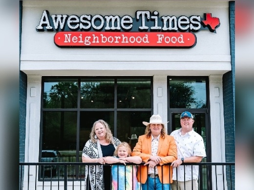 Tamara, (from left), Fawn, Fox and Jerry Lisby opened Awesome Times in June in Highland Village. (Courtesy Awesome Times)