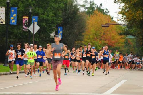 The YMCA Run Thru The Woods begins at the Cynthia Wood Mitchell Pavilion. (Courtesy The Woodlands Family YMCA)