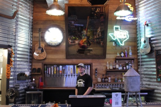 Shea Racine is a bartender at The Silos at Freiheit Village. (Eric Weilbacher/Community Impact)