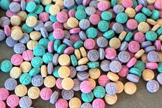 rainbow-colored fentanyl pills