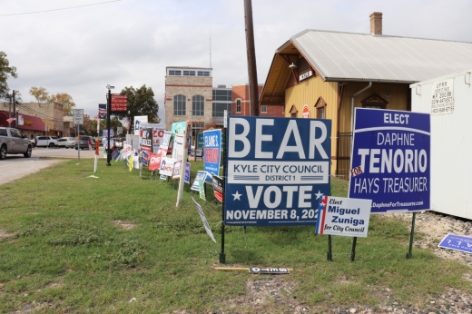 Two Kyle City Council seats and a $294 million road bond are on the ballot Nov. 8. (Zara Flores/Community Impact)