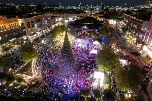 Events this holiday season in The Woodlands area include tree lightings and light displays. (Courtesy Market Street)