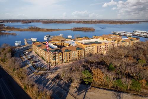 Tower Bay Lofts is one of the gateway’s newer developments. (Courtesy city of Lewisville)