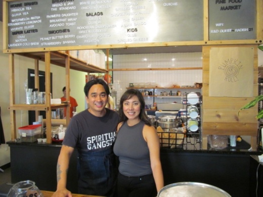 Chris and Diana Espiritu own Radish and Dill Fine Food Market. (Kindra Cooper/Community Impact)