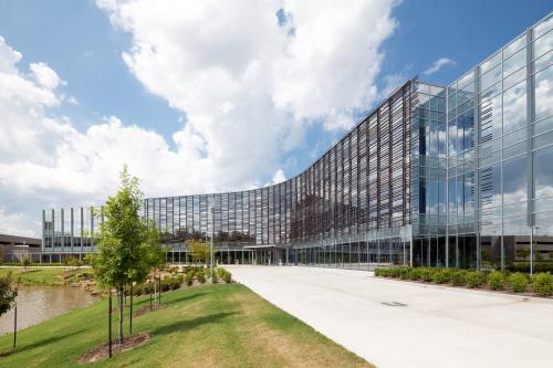 Wildwood Corporate Centre I is a three-story, 128,000-square-foot office building built in 2014. (Courtesy CBRE Group)