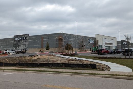 Photo of the Pflugerville Kohl's under construction