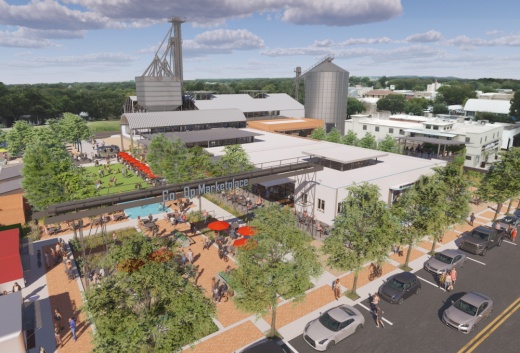 A new mixed-use development is planned to be constructed on South Castell Avenue in downtown New Braunfels. (Courtesy Mogas and Gonzalez Associated Architects)