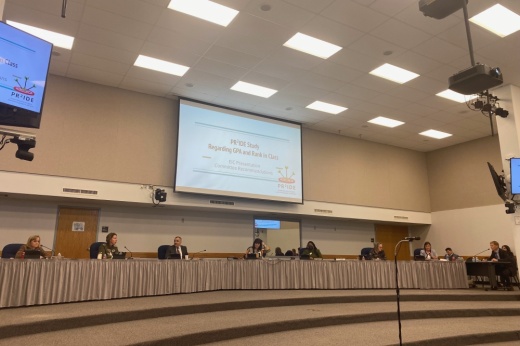 The Round Rock ISD board of trustees decided to table an update to district policy that would have impacted rank in class for students at a Nov. 17 meeting.  (Brooke Sjoberg/Community Impact)